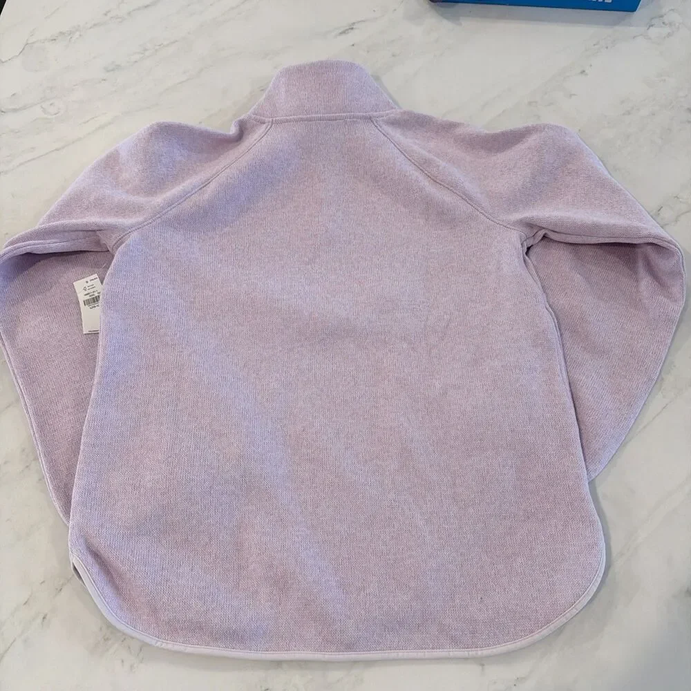 NWT Sweater-Fleece Half-Zip Tunic Sweater Lilac 10/12